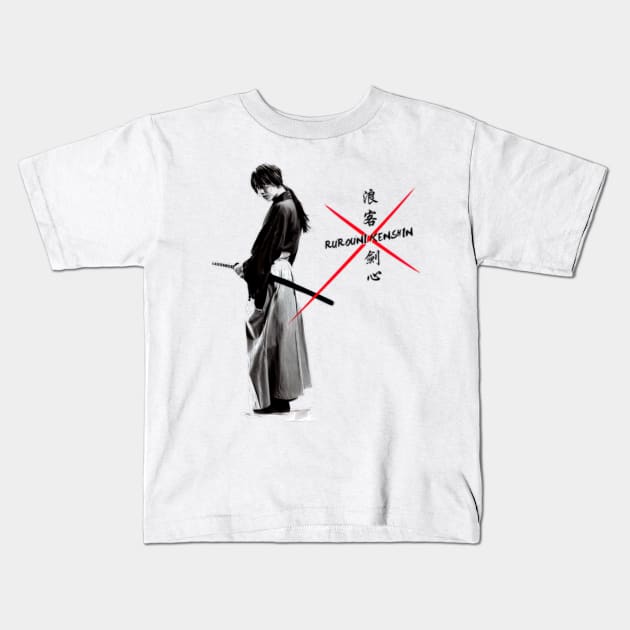 Himura Kenshin Samurai X Kids T-Shirt by TaivalkonAriel